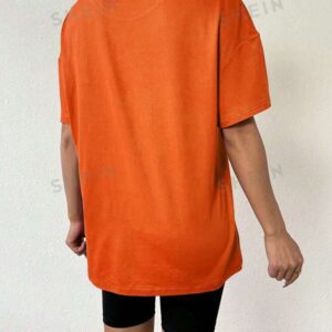 SHEIN t-shirt ample oversize et minimaliste à épaules tombantes