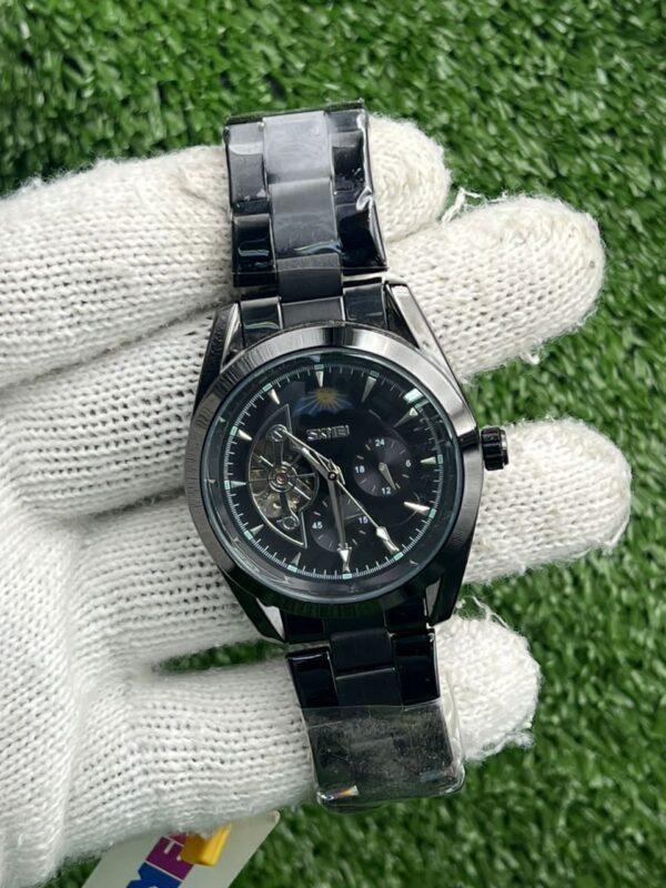 Montre Homme SKMEI Automatique Bicolore en Acier Inoxydable – Image 3