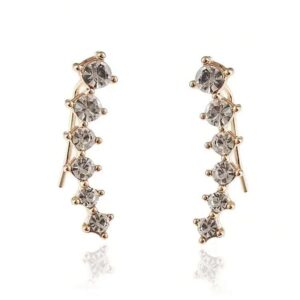 Ensemble paire de boucles d'oreilles à la mode serties de diamants pour femmes