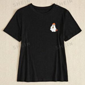 SHEIN slayer t-shirt décontracté à manches courtes coupe slim