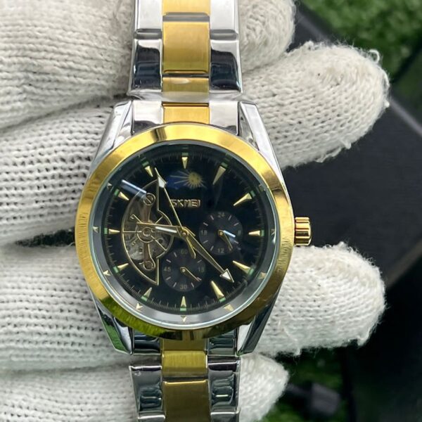 Montre Homme SKMEI Automatique Bicolore en Acier Inoxydable