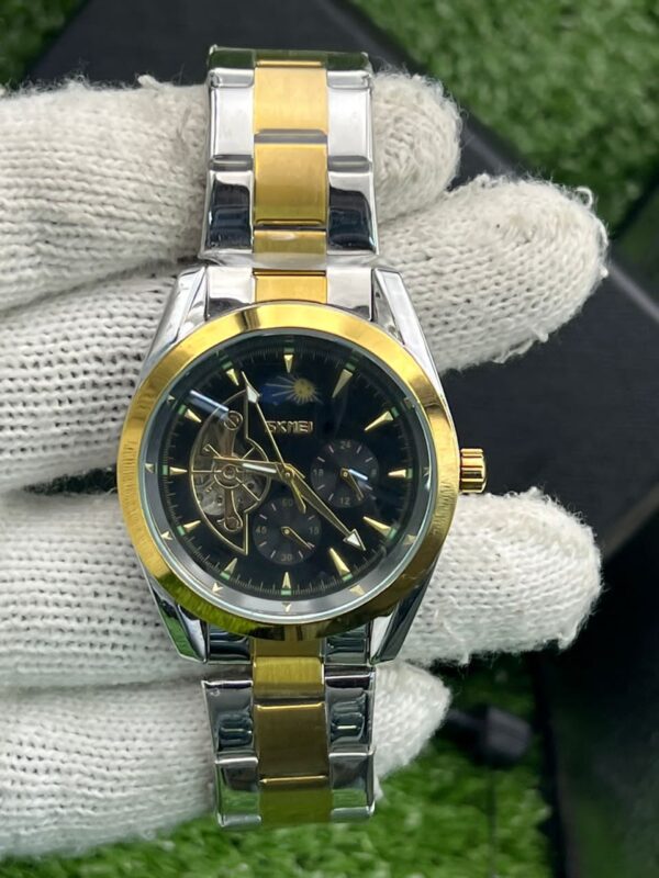 Montre Homme SKMEI Automatique Bicolore en Acier Inoxydable
