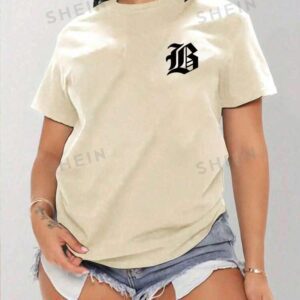 SHEIN slayer t-shirt décontracté à manches courtes coupe slim