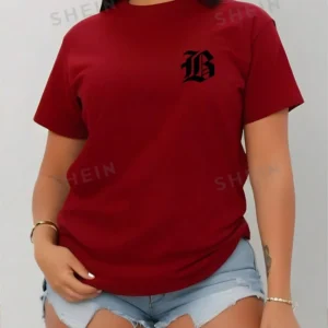 SHEIN slayer t-shirt décontracté à manches courtes coupe slim