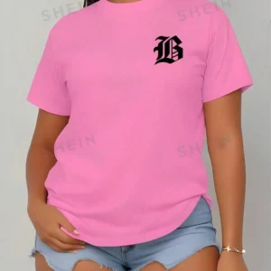 SHEIN slayer t-shirt décontracté à manches courtes coupe slim