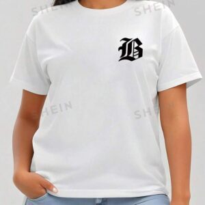 SHEIN slayer t-shirt décontracté à manches courtes coupe slim