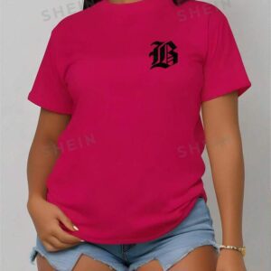SHEIN slayer t-shirt décontracté à manches courtes coupe slim