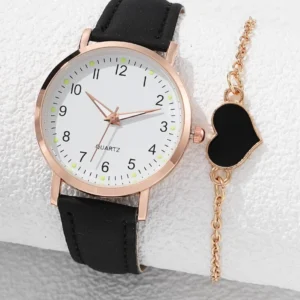 MONTRE FEMME EN QUARTZ 2 PIECES