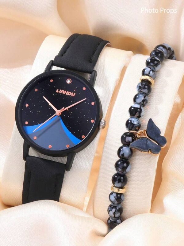 MONTRE ET BRACELET POUR FEMME ENSEMBLE 2 PIECES – Image 3