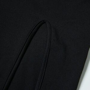 SHEIN Relaxiva Robe sexy noire moulante sans manches et dos nu pour femme