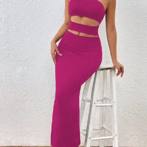 Glamine Robe Moulante Sexy Sans Bretelles Pour Femmes, Évidée