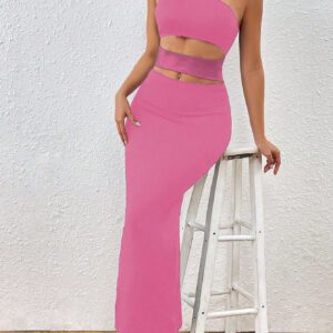 Glamine Robe Moulante Sexy Sans Bretelles Pour Femmes, Évidée