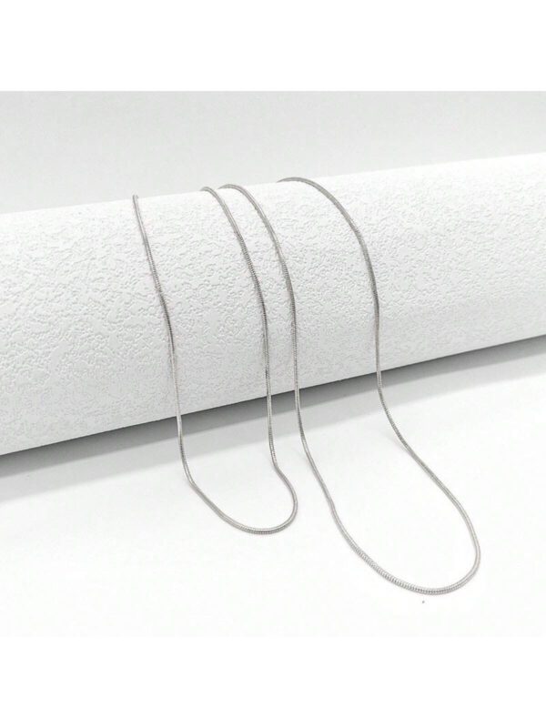 Collier à double chaîne minimaliste - Conception délicate et délicate, style simple mais élégant, cadeau parfait pour les femmes, bijou à porter au quotidien – Image 2