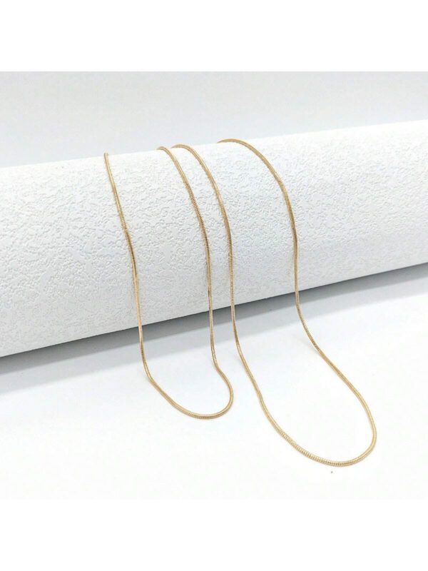 Collier à double chaîne minimaliste - Conception délicate et délicate, style simple mais élégant, cadeau parfait pour les femmes, bijou à porter au quotidien – Image 7