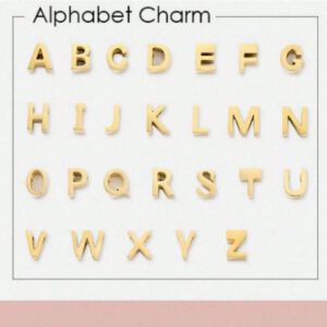 26 Pièces Collier En Acier Inoxydable Style Américain-européen À Chaîne Claviculaire Courte Avec Pendentifs De Lettre De Nom Initial Personnalisé Pour Femmes