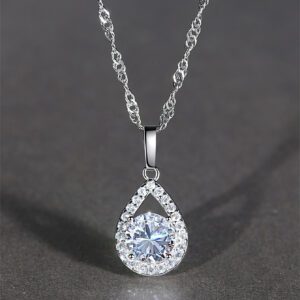 Collier à rond à zircone cubique