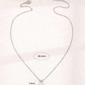 Collier à rond à zircone cubique