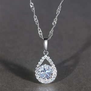 Collier à rond à zircone cubique