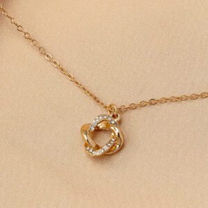 Collier de clavicule géométrique à cercle évidé plaqué or 18 carats et plaqué argent, cadeaux de bijoux
