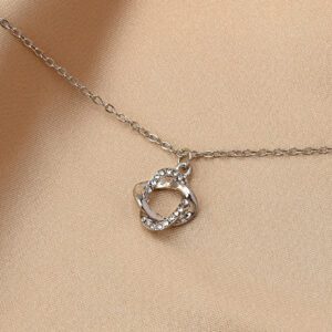 Collier de clavicule géométrique à cercle évidé plaqué or 18 carats et plaqué argent, cadeaux de bijoux