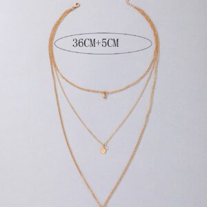 imoli Collier à breloque disque
