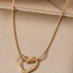 1 pièce Pendentif en forme de cœur creux pour femme