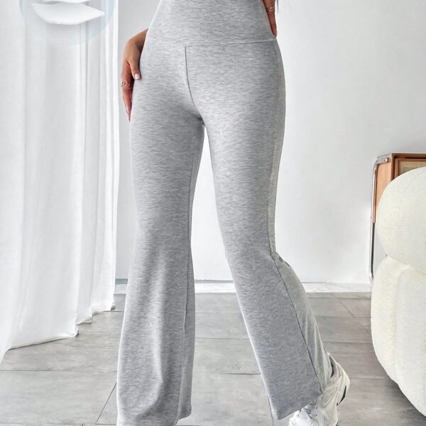 SHEIN PETITE Pantalon De Survêtement Taille Haute Évasé
