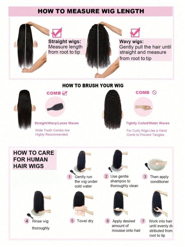 Perruques En Cheveux Humains Yaki Straight Bob 4x4 Fermeture À Lacets Perruque Courte En Cheveux Humains Avec Frange – Image 7