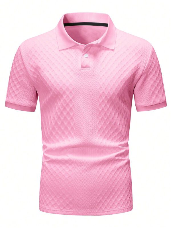Manfinity Homme Polo casual pour homme en été à manches courtes et couleur unie pour la navette quotidienne – Image 8