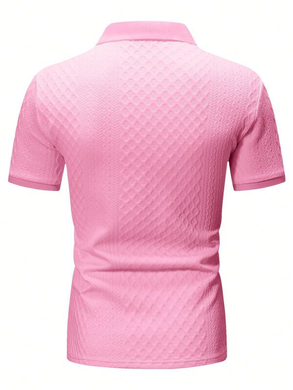Manfinity Homme Polo casual pour homme en été à manches courtes et couleur unie pour la navette quotidienne – Image 9