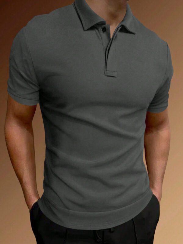 Manfinity Basics Homme Polo Unicolore – Image 4