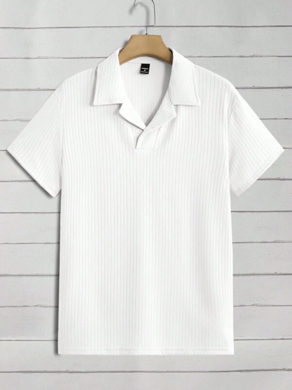 Manfinity Modomio Chemise polo pour homme de couleur unie, chemise unie pour les vacances – Image 2