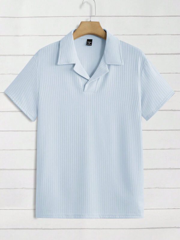 Manfinity Modomio Chemise polo pour homme de couleur unie, chemise unie pour les vacances – Image 4