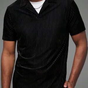 Manfinity ModaGents Polo manches courtes décontracté à épaules régulières ajusté pour homme, convient à l'automne