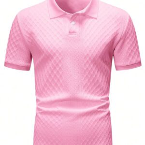 Manfinity Homme Polo casual pour homme en été à manches courtes et couleur unie pour la navette quotidienne