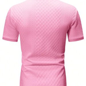 Manfinity Homme Polo casual pour homme en été à manches courtes et couleur unie pour la navette quotidienne