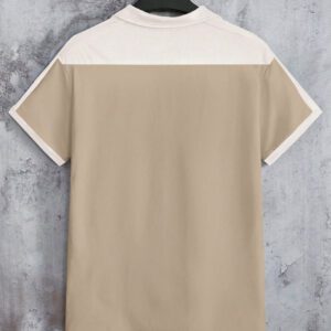 Manfinity Hypemode Chemise Polo Décontractée À Manches Courtes Et Blocs De Couleur Pour Hommes