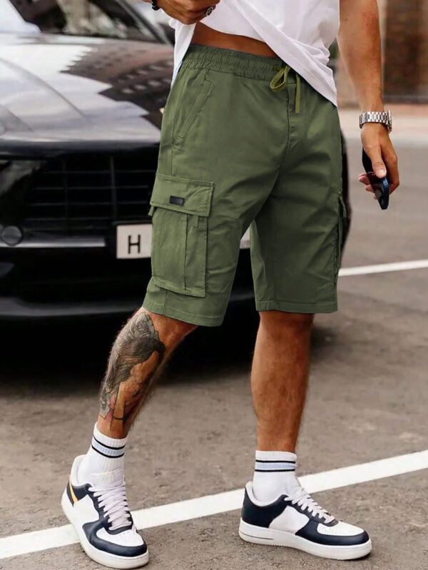 Manfinity EMRG Shorts Amples Pour Homme Avec Taille À Cordon Et Poches À Rabat – Image 2