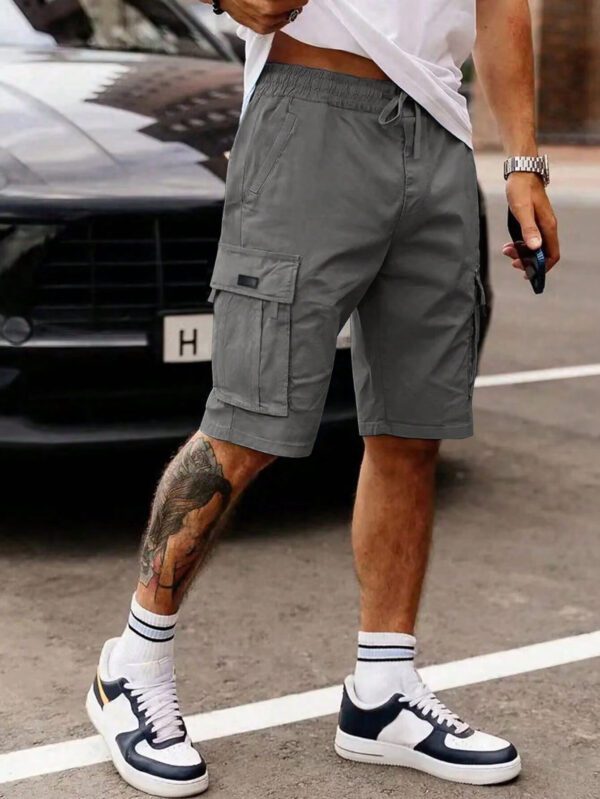 Manfinity EMRG Shorts Amples Pour Homme Avec Taille À Cordon Et Poches À Rabat – Image 3