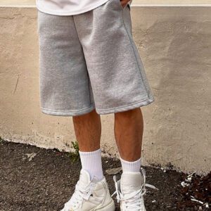 DAZY Shorts amples simples pour hommes de couleur unie pour un port quotidien en été