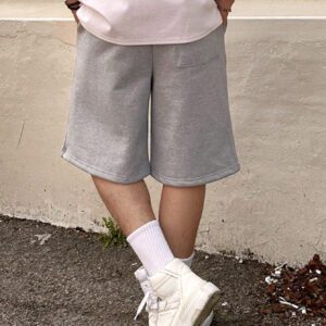 DAZY Shorts amples simples pour hommes de couleur unie pour un port quotidien en été
