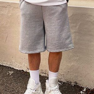 DAZY Shorts amples simples pour hommes de couleur unie pour un port quotidien en été