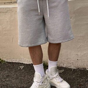 DAZY Shorts amples simples pour hommes de couleur unie pour un port quotidien en été