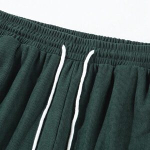 Shorts décontractés en velours côtelé pour hommes, pantalon polyvalent à cinq points