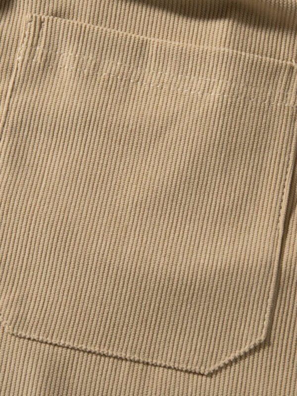 Shorts décontractés en coton côtelé pour hommes, shorts polyvalents jusqu'aux genoux – Image 11