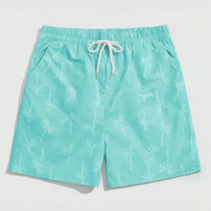 ROMWE Street Life Short à cordon de serrage avec impression simple pour hommes