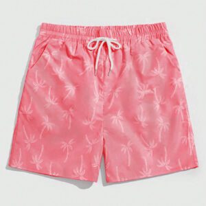 ROMWE Street Life Short à cordon de serrage avec impression simple pour hommes