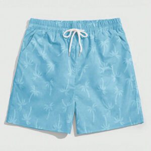 ROMWE Street Life Short à cordon de serrage avec impression simple pour hommes