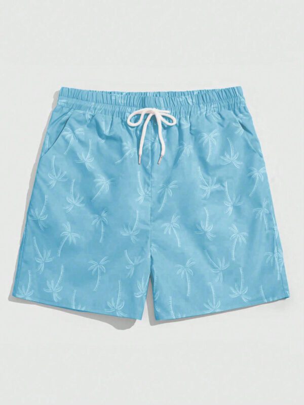 ROMWE Street Life Short à cordon de serrage avec impression simple pour hommes – Image 6