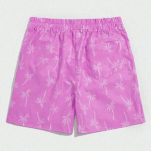 ROMWE Street Life Short à cordon de serrage avec impression simple pour hommes